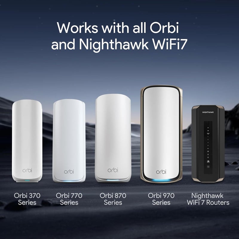 SURVADV Wall Mount for Orbi WiFi 7 Router - Compatible with Orbi 970, 870, 770 Series & Nighthawk Wi-Fi 7 Mesh Systems, Orbi Secure Bracket Holder for Save Space & Boost Signal (RBEWMB-10000S) (Black, 2-Pack) - Image 4